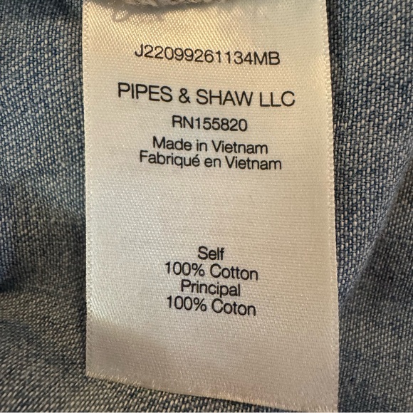 VERONICA BEARD Dalton Gathered Denim Shirt, Button Down, Long Sleeve, Size 2 - Picture 11 of 11